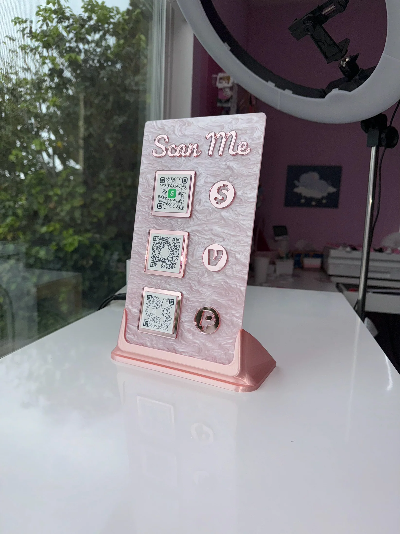 Rectangle 3 QR code acrylic stand FREE US DELIVERY - Image 9