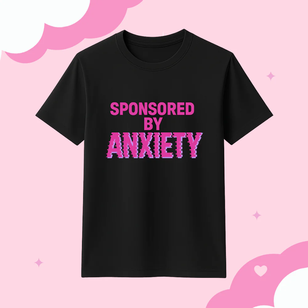 Sponsored By Anxiety  T-shirt FREE US shipping - Image 3